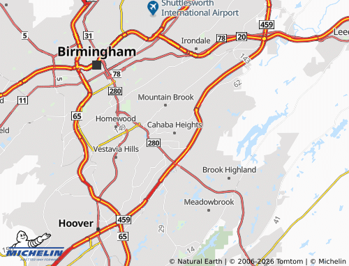 Carte MICHELIN Cahaba Heights - ViaMichelin