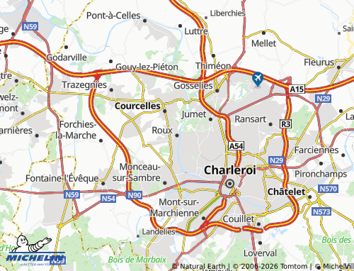 MICHELIN Roux map - ViaMichelin