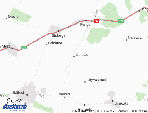 MICHELIN Cioroiași map - ViaMichelin