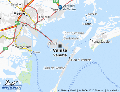 Mapa MICHELIN Venecia - ViaMichelin