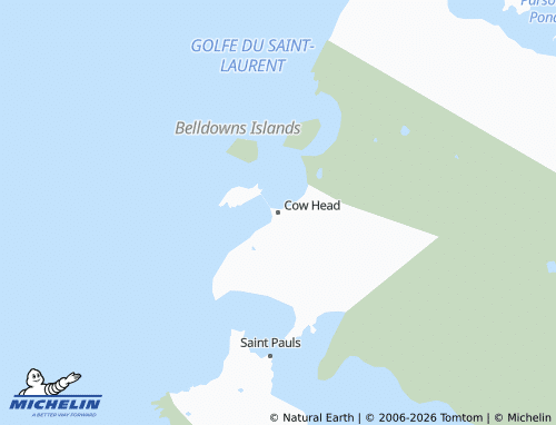 Mapa MICHELIN Cow Head - ViaMichelin