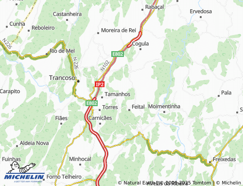 MICHELIN Vale de Mouro map - ViaMichelin