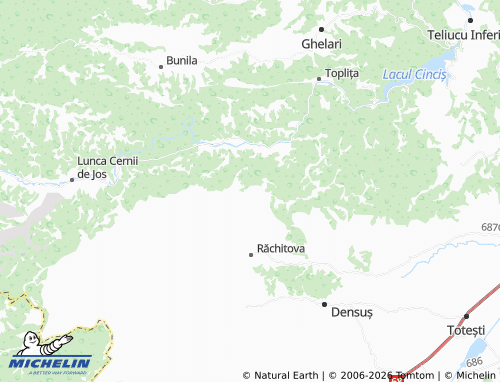 Mappa MICHELIN Mesteacăn - ViaMichelin