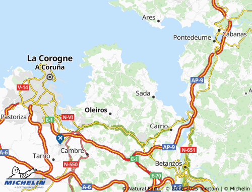 Mapa MICHELIN Mosteirón (San Nicolao) - ViaMichelin