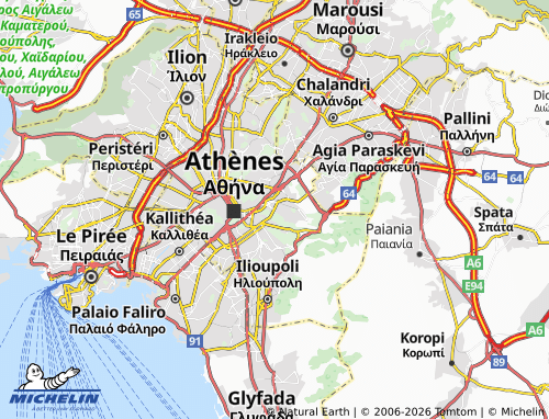 Carte MICHELIN Zografos - ViaMichelin