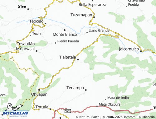 Mapa MICHELIN Tlaltetela - ViaMichelin