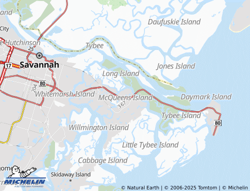 MICHELIN Talahi Island map - ViaMichelin