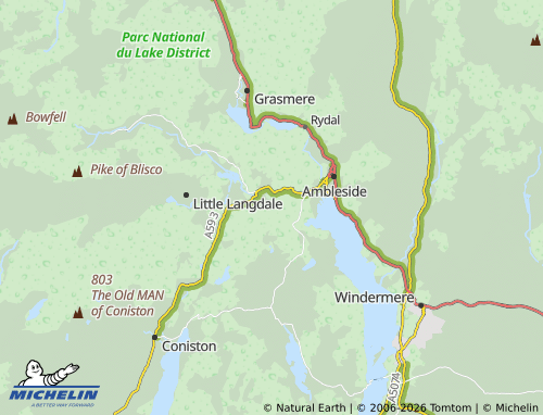 Carte MICHELIN Skelwith Fold - ViaMichelin