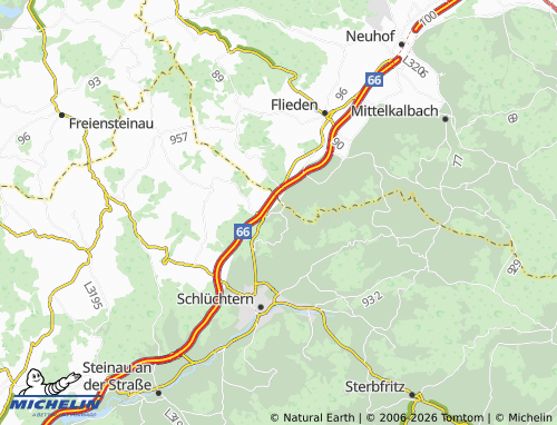 MICHELIN Gomfritz map - ViaMichelin