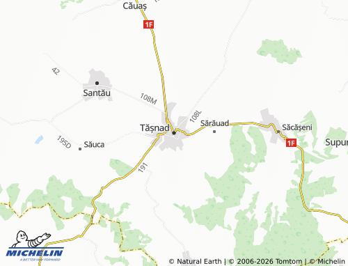 Mappa MICHELIN Tășnad - ViaMichelin