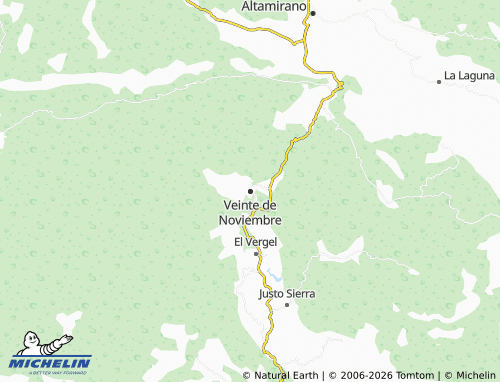 Mapa MICHELIN Veinte de Noviembre - ViaMichelin