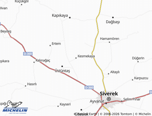 MICHELIN Kesmekaya map - ViaMichelin