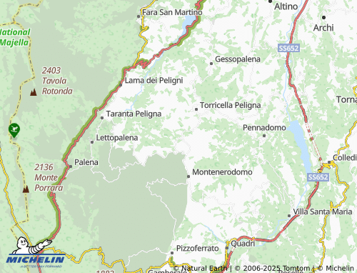 MICHELIN Fallascoso map - ViaMichelin