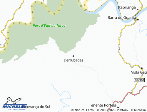 Mapa MICHELIN Derrubadas - ViaMichelin