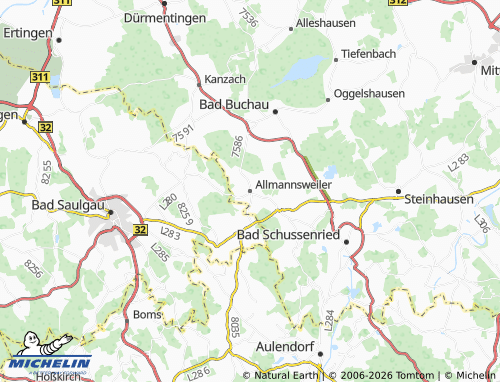 Mapa MICHELIN Allmannsweiler - ViaMichelin