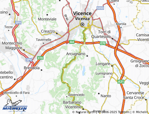 MICHELIN-Landkarte Paoloni - ViaMichelin
