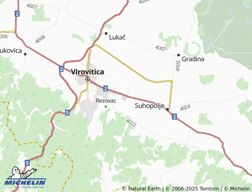 MICHELIN Čemernica map - ViaMichelin