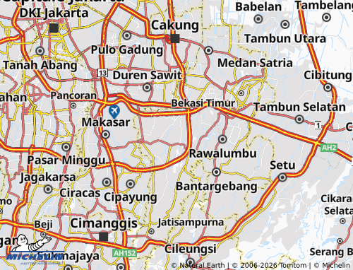 Mapa MICHELIN Jatikramat - ViaMichelin
