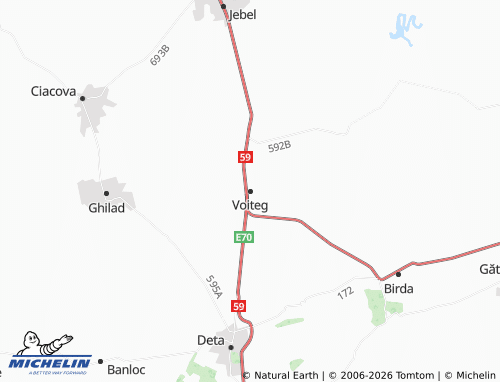 MICHELIN Voiteg map - ViaMichelin