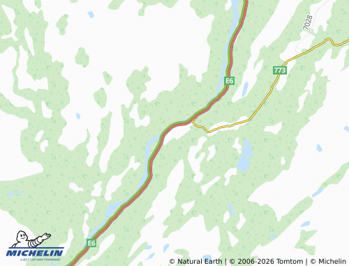 MICHELIN Brekkvasselv map - ViaMichelin