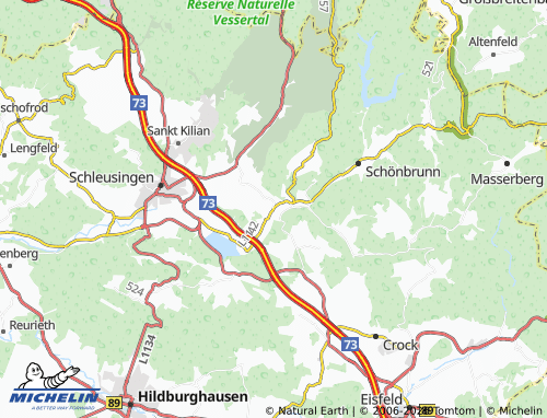 MICHELIN Waldau map - ViaMichelin