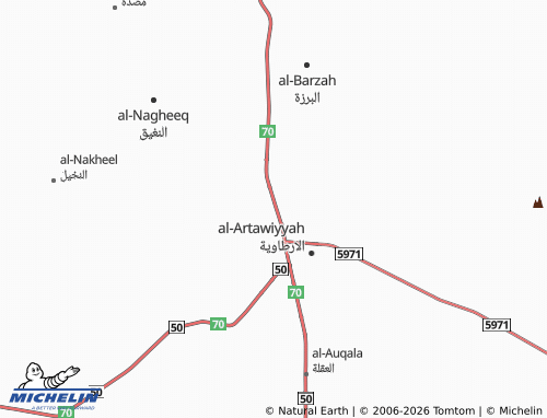 Carte MICHELIN al-Ghadeer - ViaMichelin