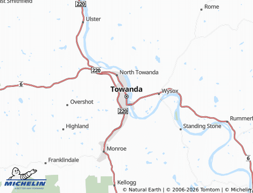 Mappa MICHELIN Towanda - ViaMichelin