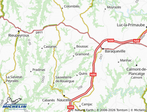 Mappa MICHELIN Gramond - ViaMichelin