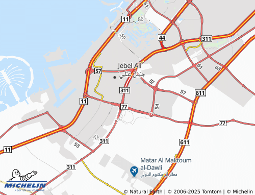 Carte MICHELIN Mujamma' Dubay lil-Istithmar al-'Awwal - ViaMichelin