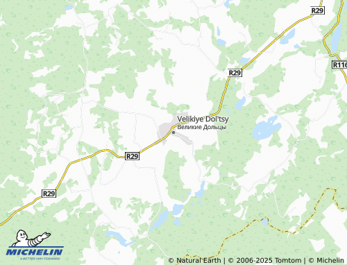 MICHELIN Velikiye Dol'tsy map - ViaMichelin