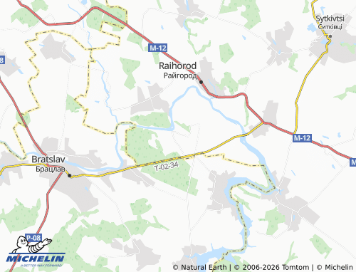 Mapa MICHELIN Salyntsi - ViaMichelin