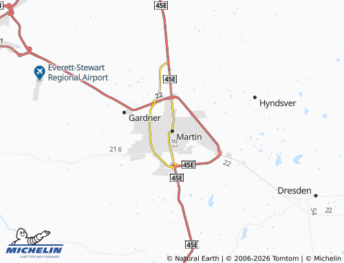 Mappa MICHELIN Martin - ViaMichelin