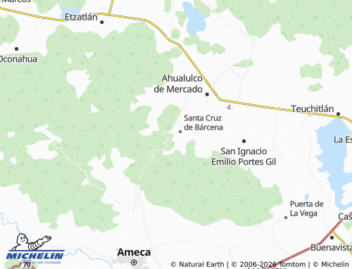 Mappa MICHELIN El Tinaco de Agua - ViaMichelin