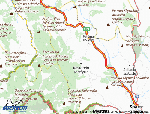 MICHELIN Alevrou map - ViaMichelin