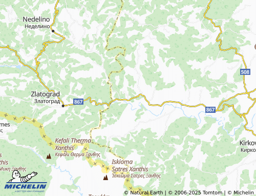 MICHELIN Preseka map - ViaMichelin