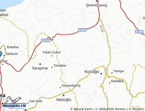 Mapa MICHELIN Karahüseyinli - ViaMichelin