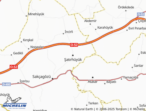 MICHELIN Şatırhüyük map - ViaMichelin
