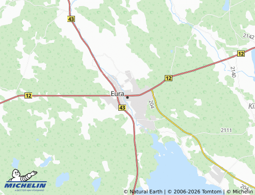 MICHELIN-Landkarte Eura - ViaMichelin