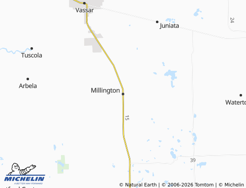 Carte MICHELIN Millington - ViaMichelin