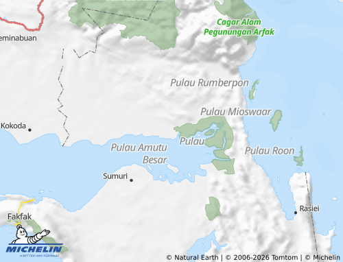 Mapa MICHELIN Teluk Bintuni - ViaMichelin
