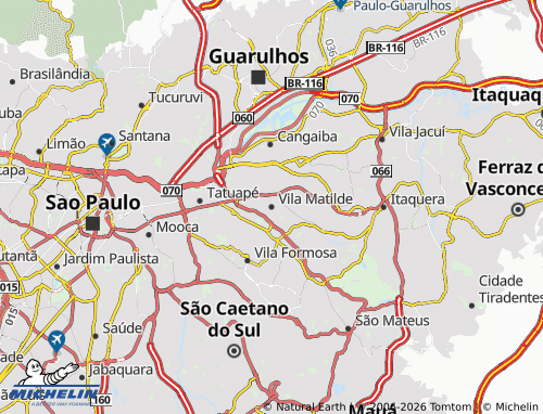 Mapa MICHELIN Vila Matilde - ViaMichelin