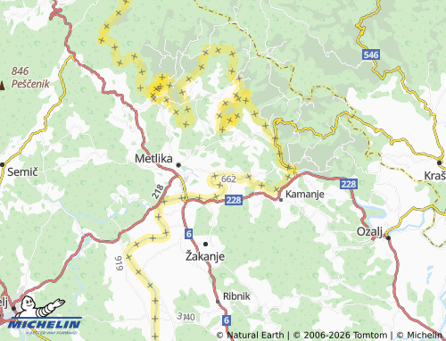 Mappa MICHELIN Radoviči - ViaMichelin