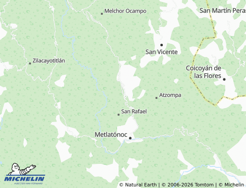 Mappa MICHELIN Juquila, Huexoapa - ViaMichelin