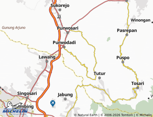 Carte MICHELIN Lebak Rejo - ViaMichelin