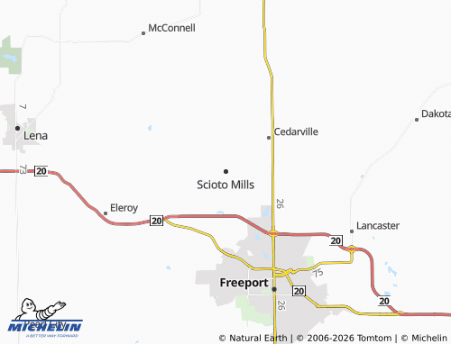Mapa MICHELIN Scioto Mills - ViaMichelin