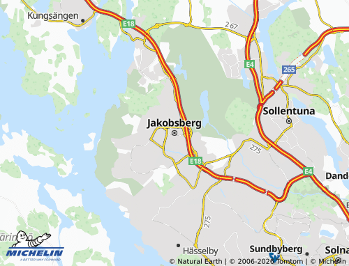 Carte MICHELIN Jakobsberg - ViaMichelin
