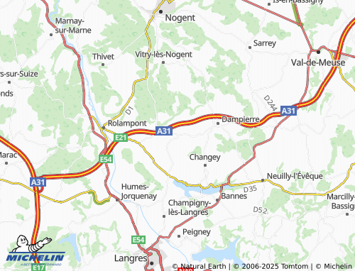 Carte MICHELIN Charmoilles - ViaMichelin