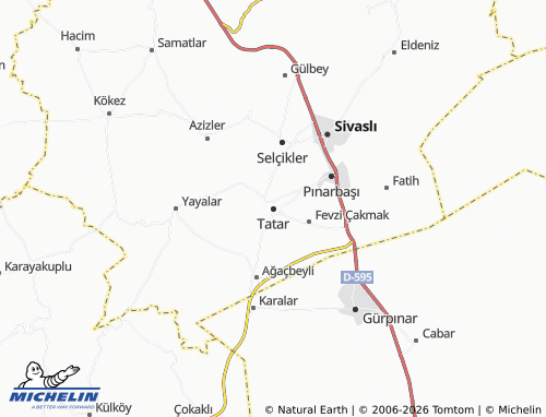 MICHELIN Tatar map - ViaMichelin