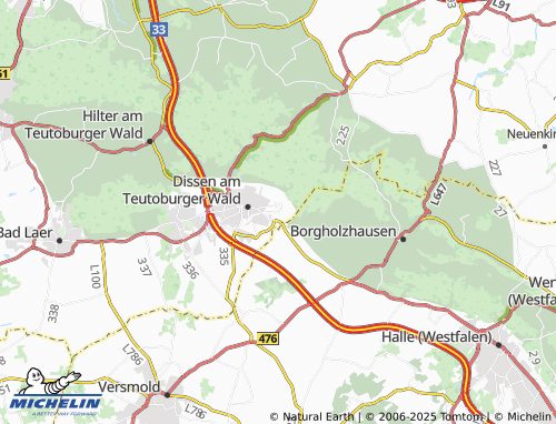 MICHELIN-Landkarte Aschen - ViaMichelin