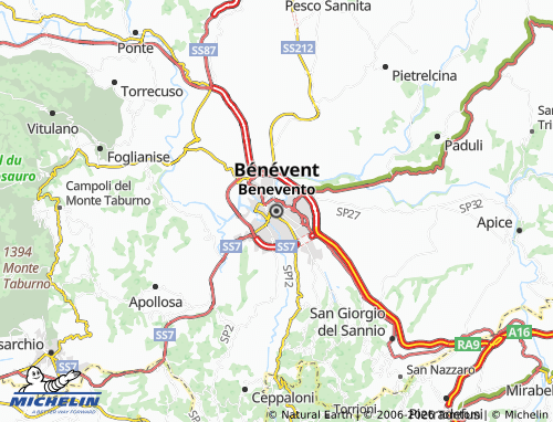 Mappa MICHELIN Benevento - ViaMichelin